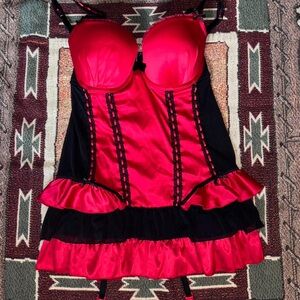 La SENZA Red and Black Lingerie